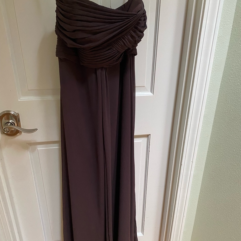 Priscilla of Boston Vineyard Collection Bridesmaid gown in medium Brown size 6